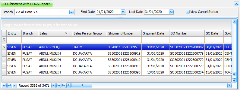 SO Shipment With COGS Report - gdoc-image-001-screenshot