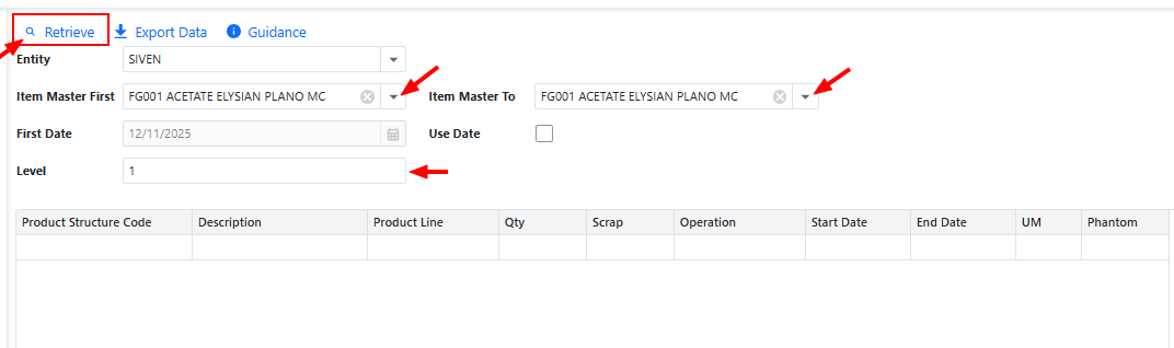 product-structure-report-form